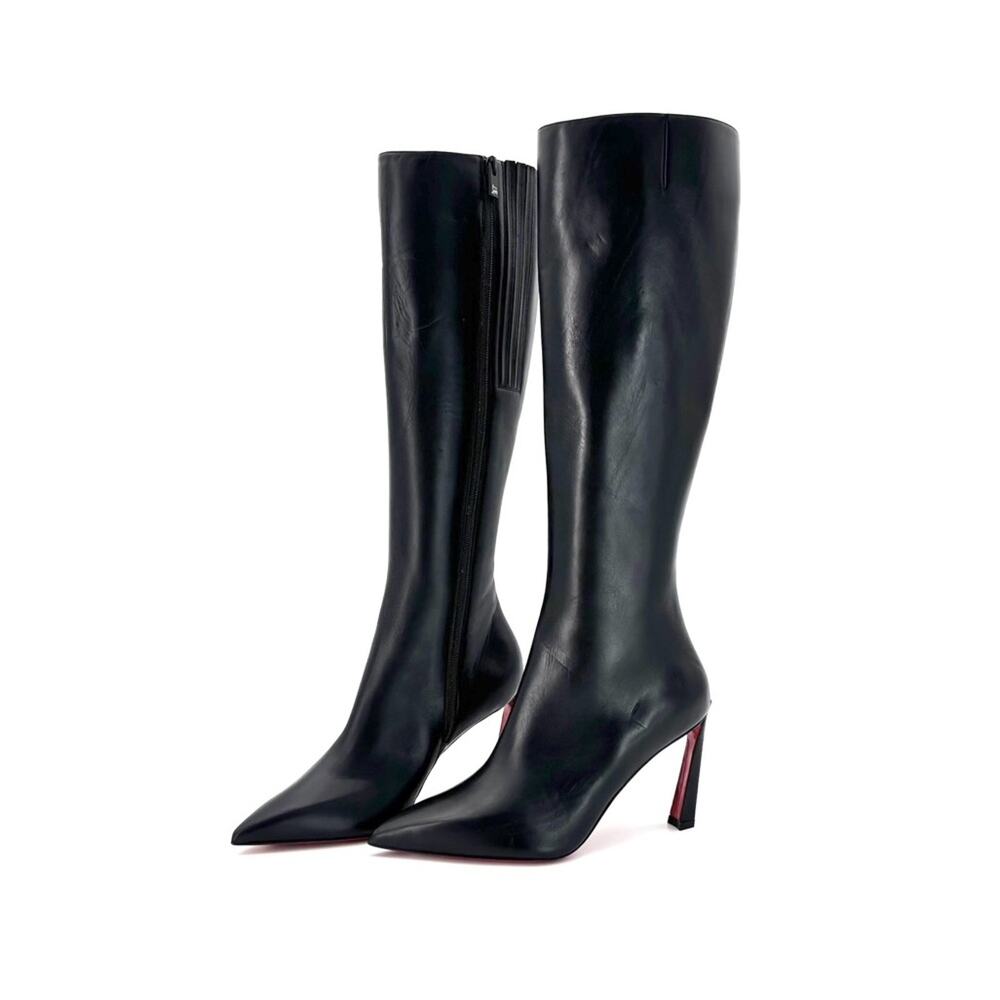 NEW Christian Louboutin Condora Botta 85 Knee High Pointed Toe Boots 36